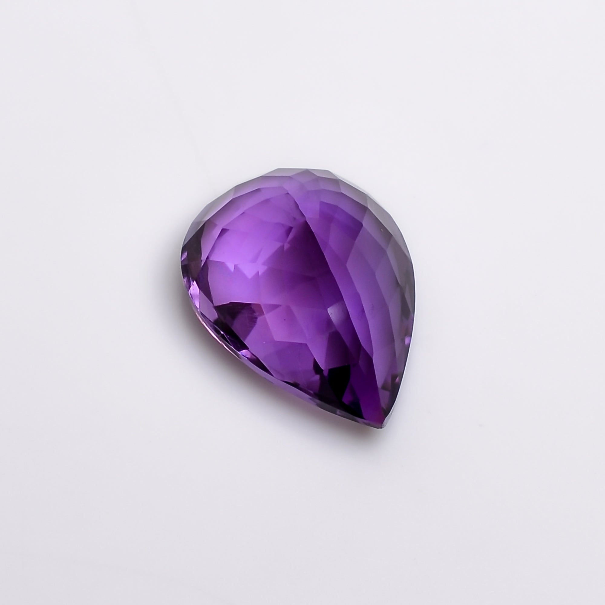 natural amethyst pear shape cut stone loose gemstone